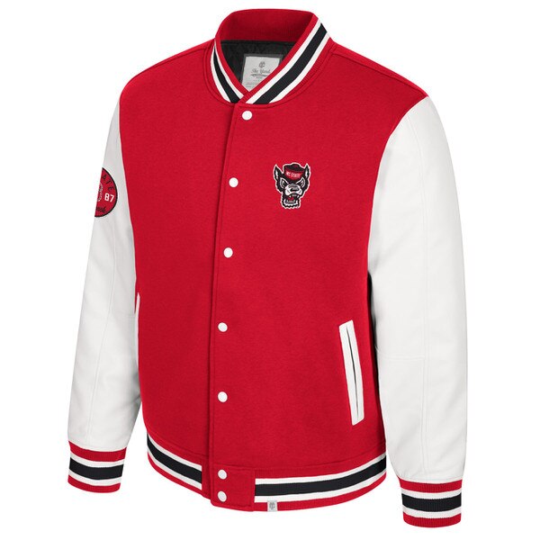 Red/White Men's Letterman Jacket -